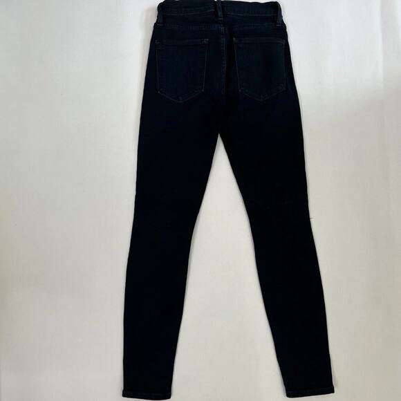 Frame Le High Distressed Skinny Jeans In Portofino Sz 25 - Picture 6 of 9